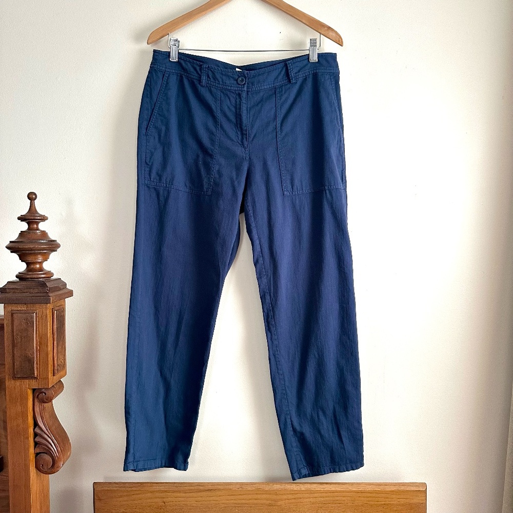 Eileen Fisher • Cotton Twill Utility Tapered Ankle Pant